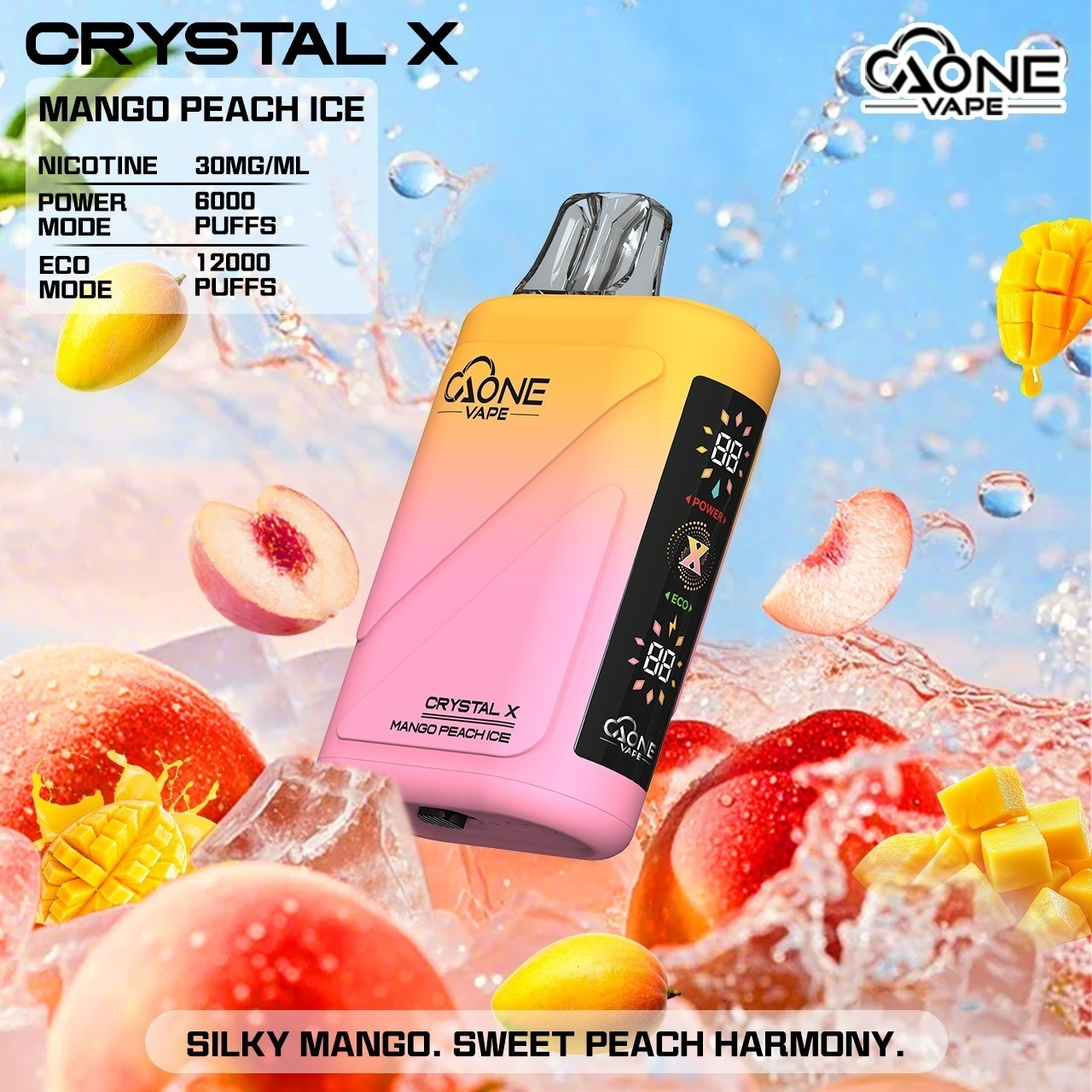 味覺達人 AONE VAPE Crystal 水晶 二代　12000口 一次性電子煙