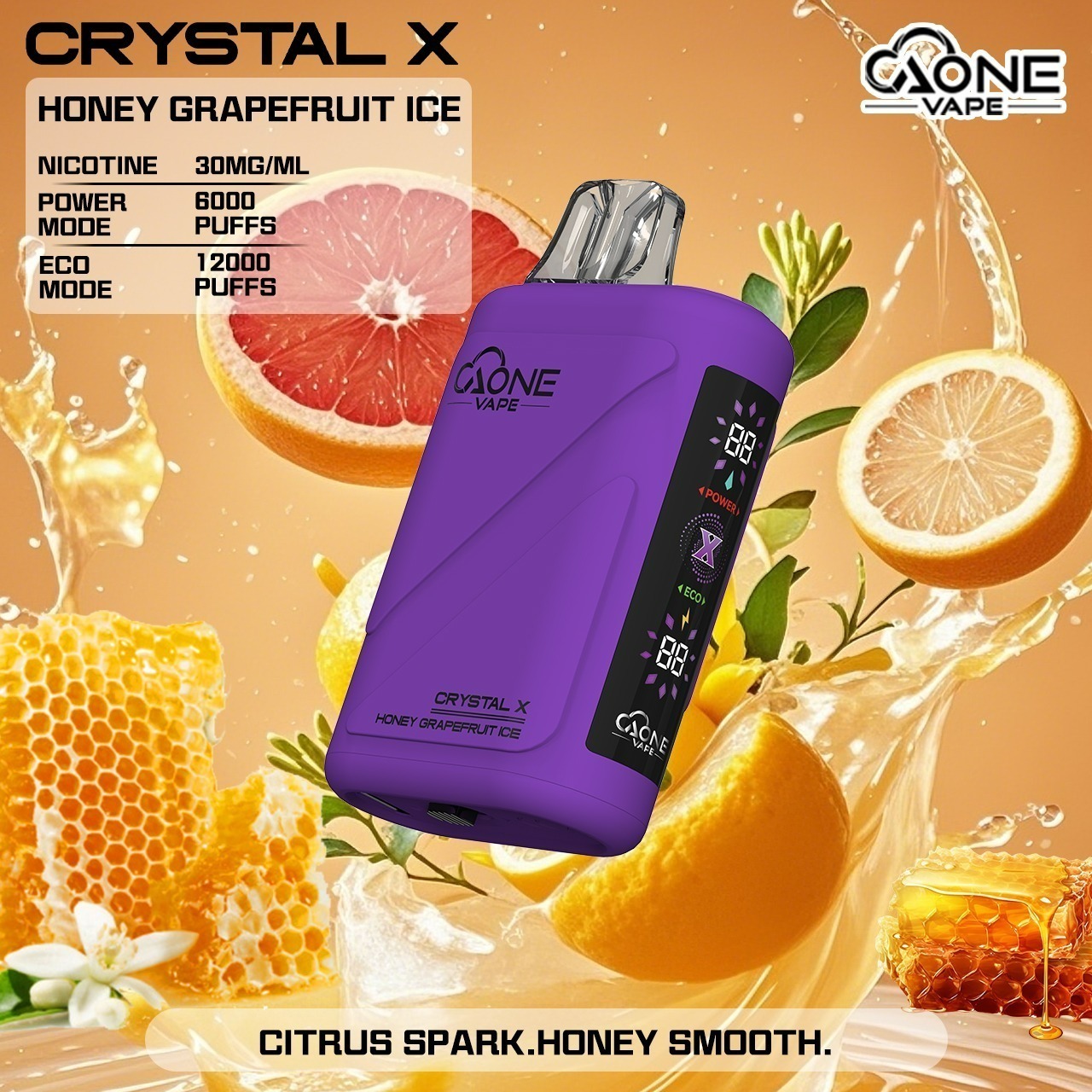 味覺達人 AONE VAPE Crystal 水晶 二代　12000口 一次性電子煙