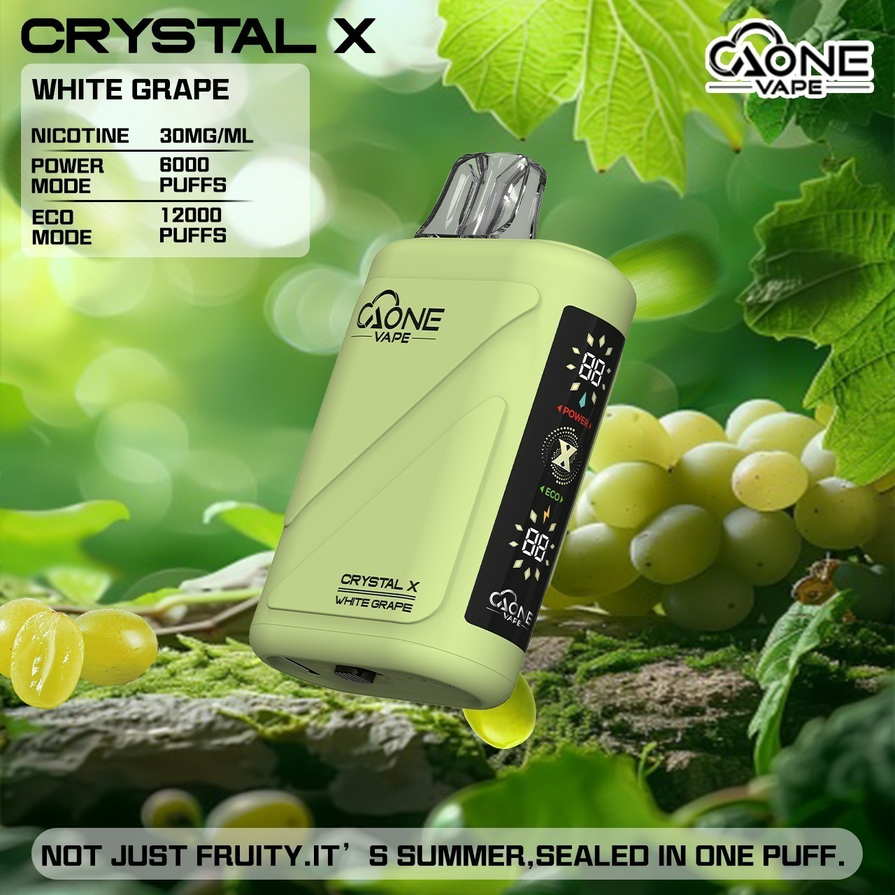 味覺達人 AONE VAPE Crystal 水晶 二代　12000口 一次性電子煙