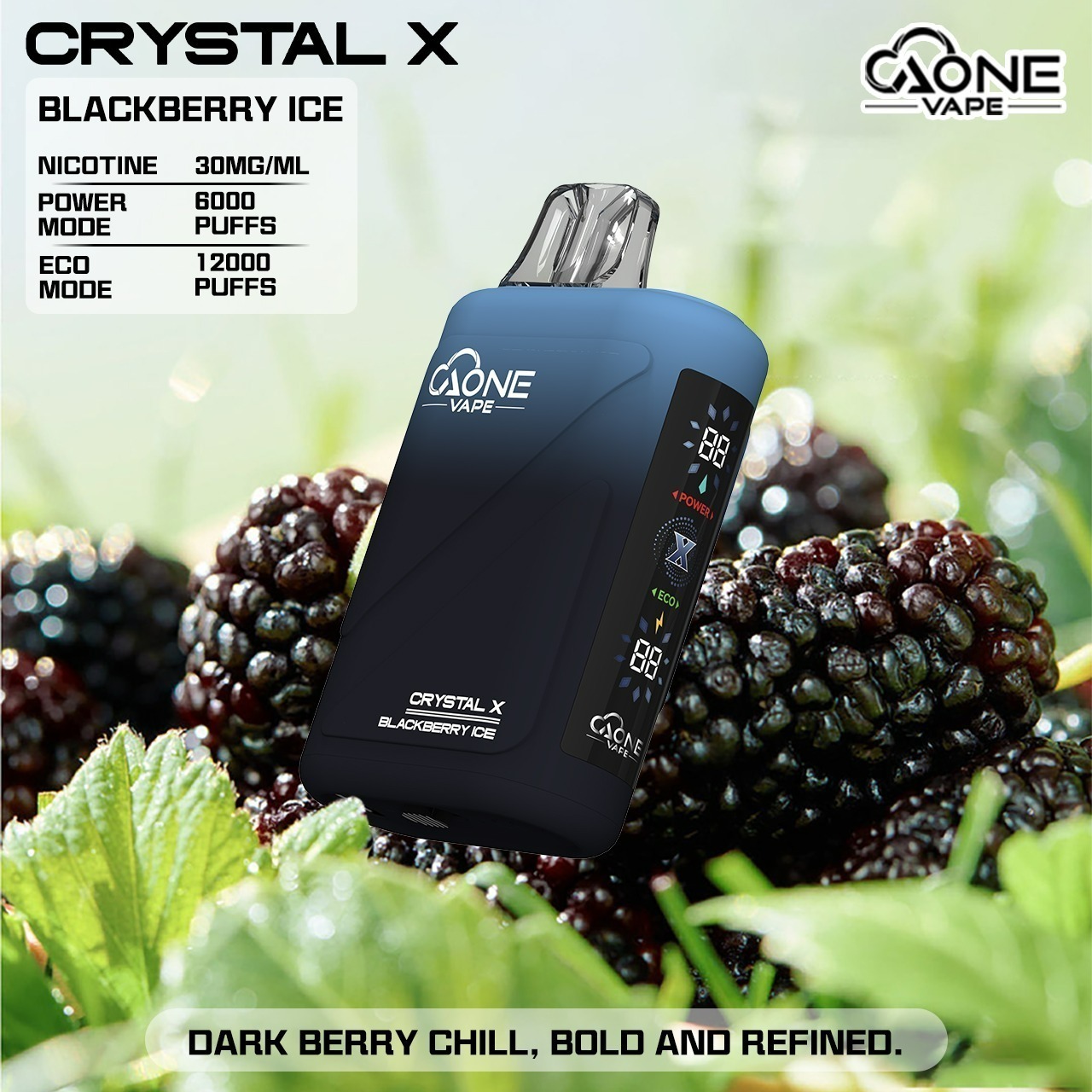 味覺達人 AONE VAPE Crystal 水晶 二代　12000口 一次性電子煙