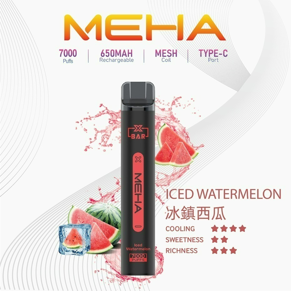 味覺達人 MEHA魅嗨拋棄式一次性 7000口小黑條