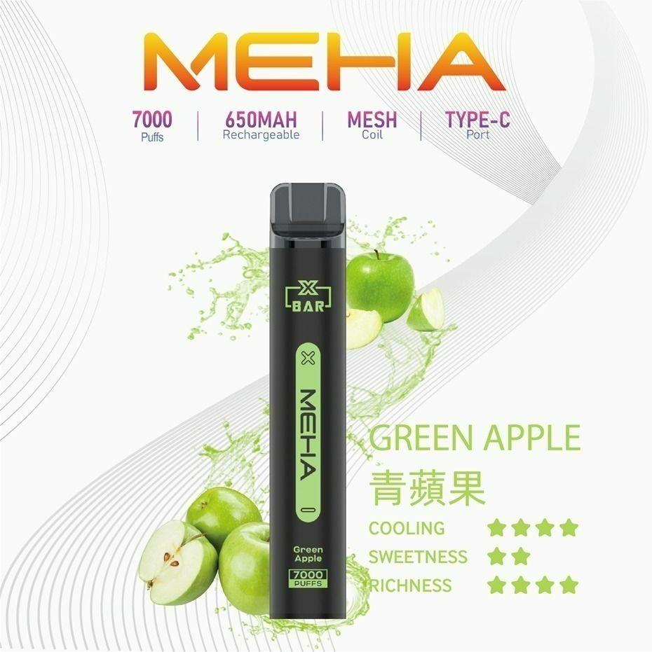 味覺達人 MEHA魅嗨拋棄式一次性 7000口小黑條