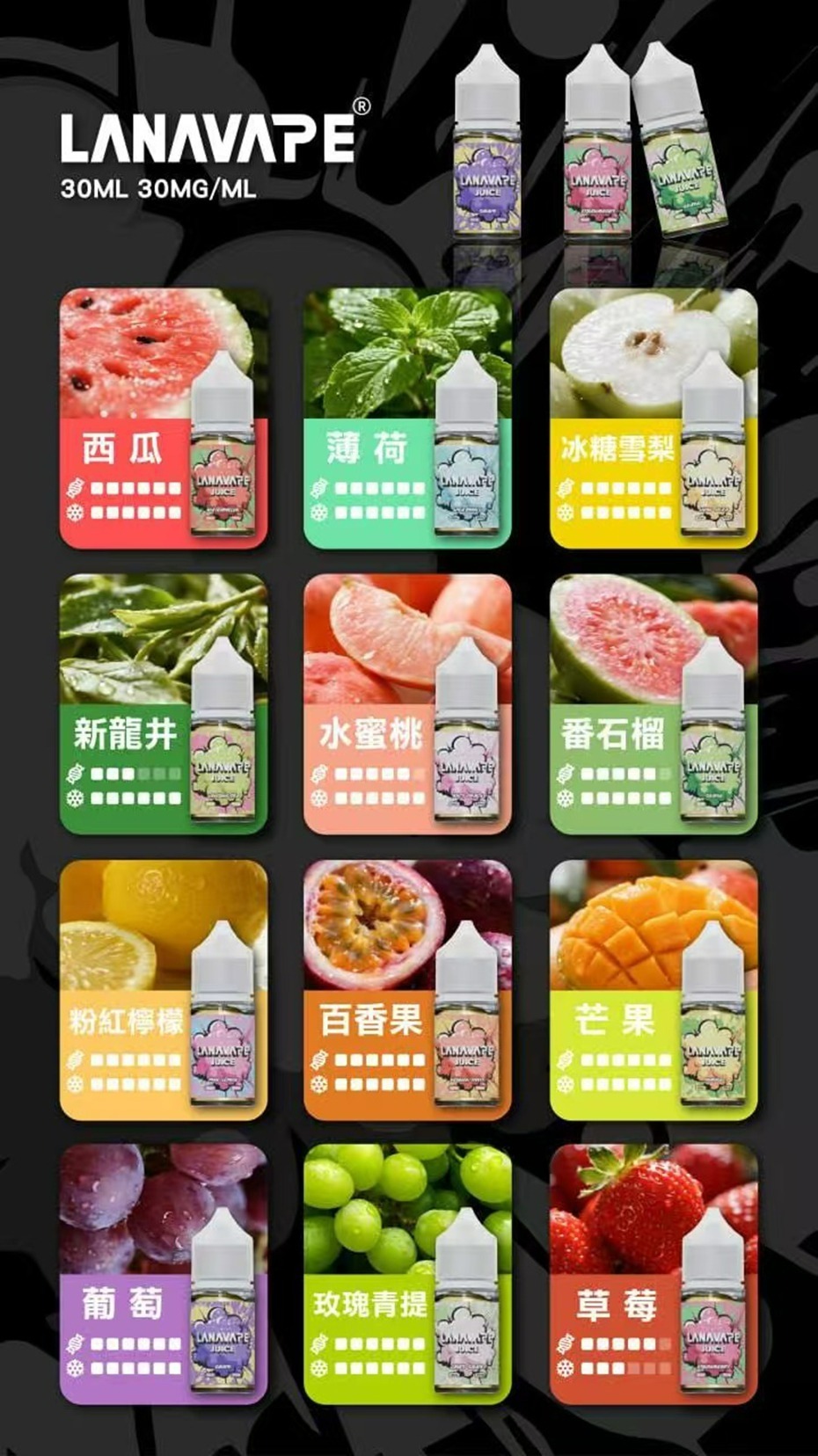 SP2S LANA JUICE  煙油  濃度：30mg 容量：30ml （馬來西亞版）